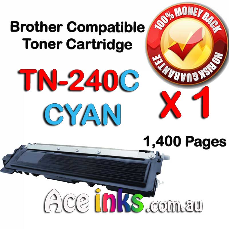 Compatible Brother Toner TN-240C CYAN Toner Cartridge